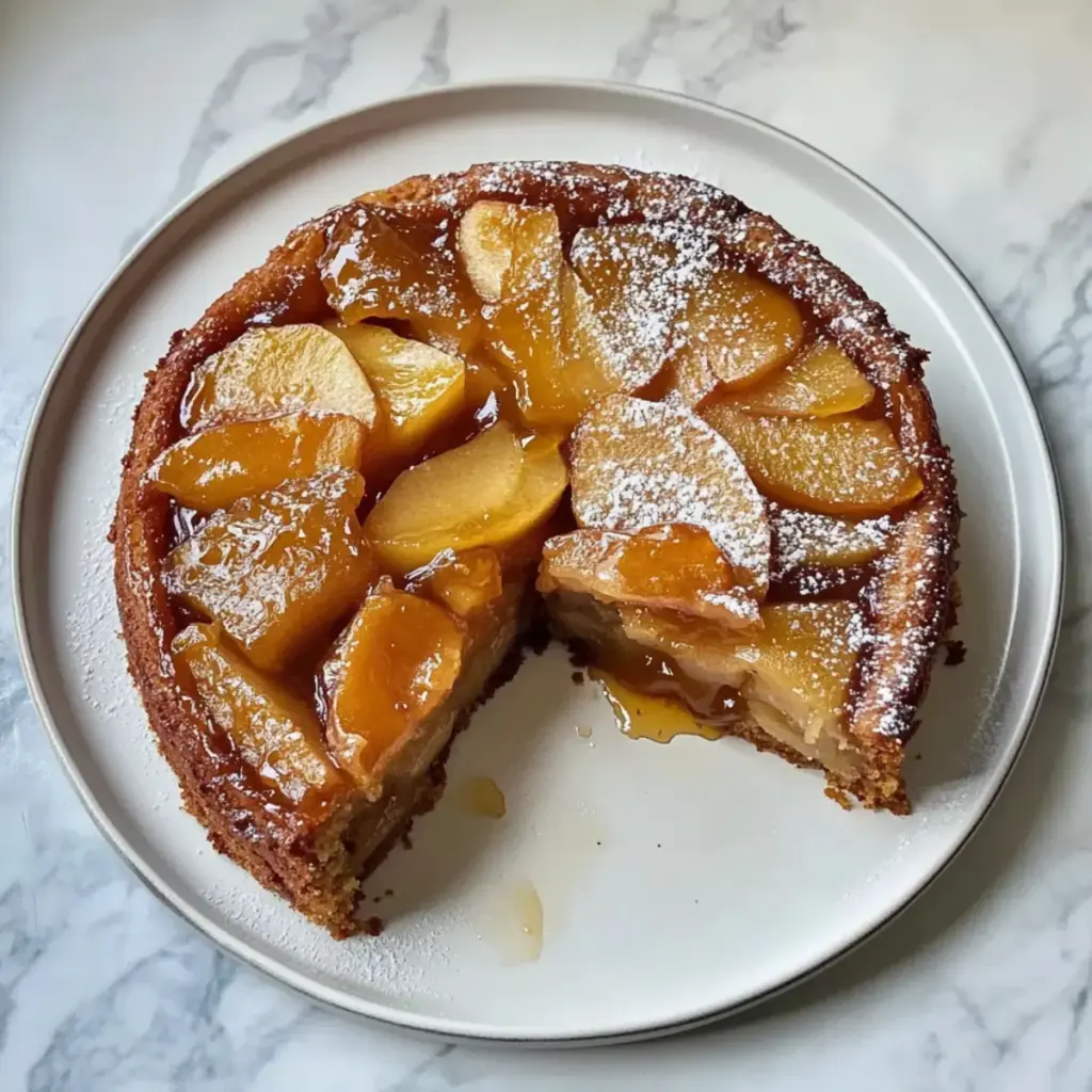 Brown Butter Upside Down Apple Cake