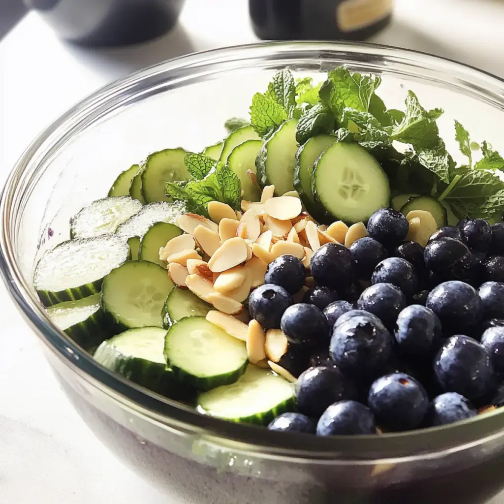 Cucumber Blueberry Salad