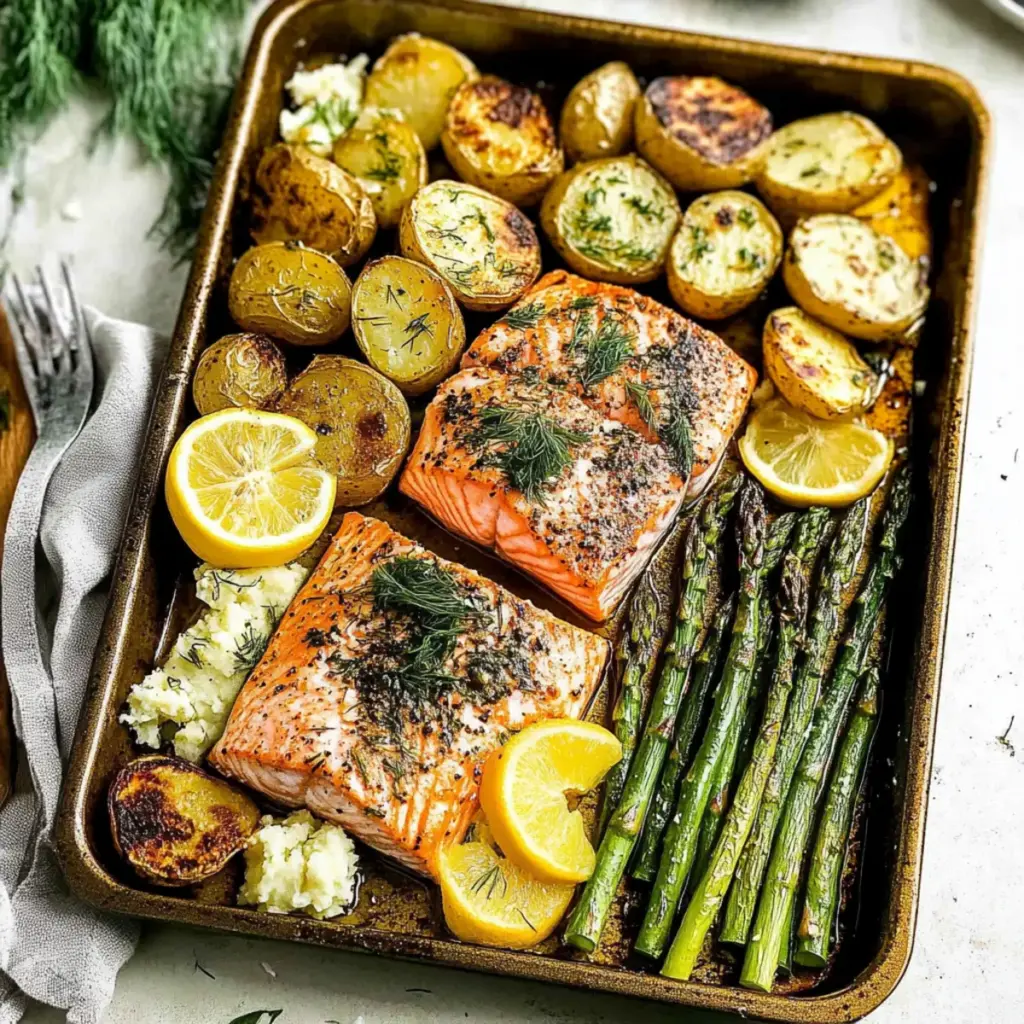 Sheet Pan Salmon and Asparagus