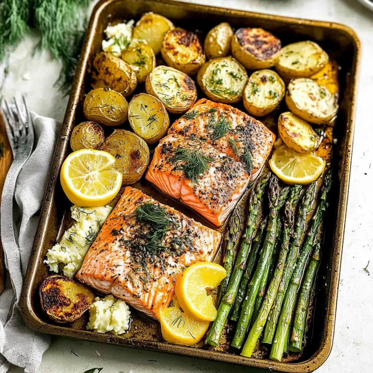 Sheet Pan Salmon and Asparagus