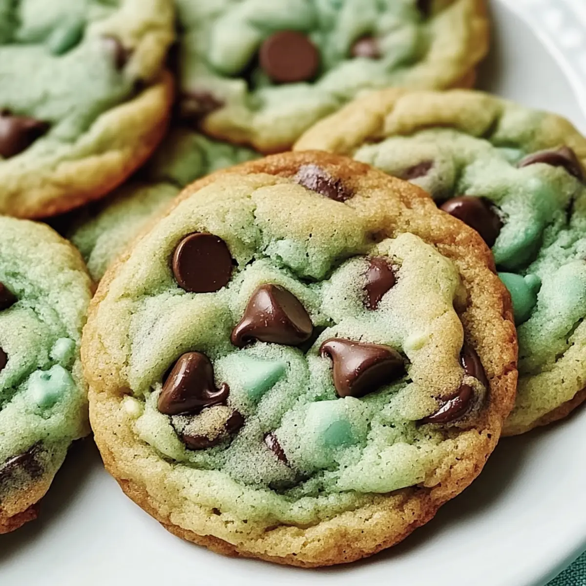 Mint Chocolate Chip Cookies