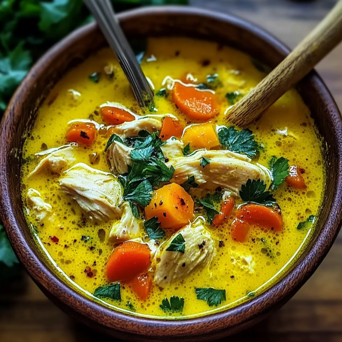Coconut Turmeric Chicken Soup