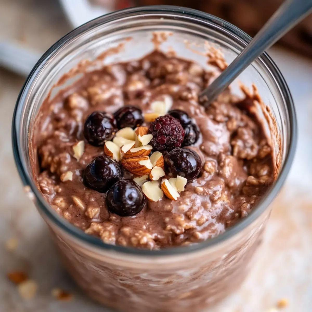 Brownie Batter Overnight Oats