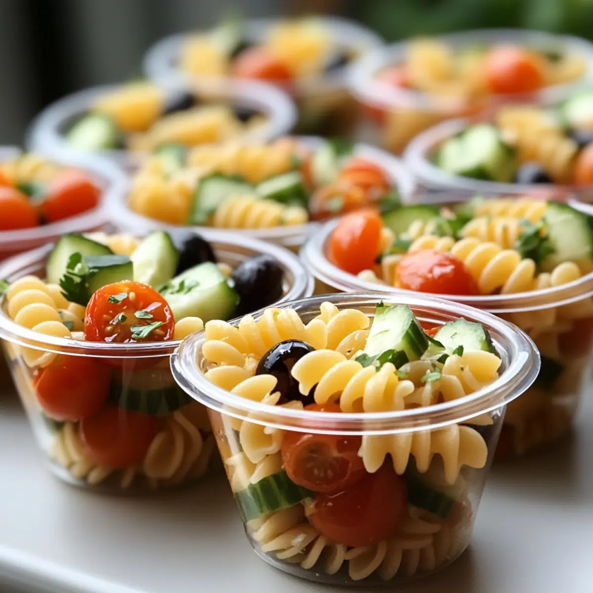 Pasta Salad Cups Recipe