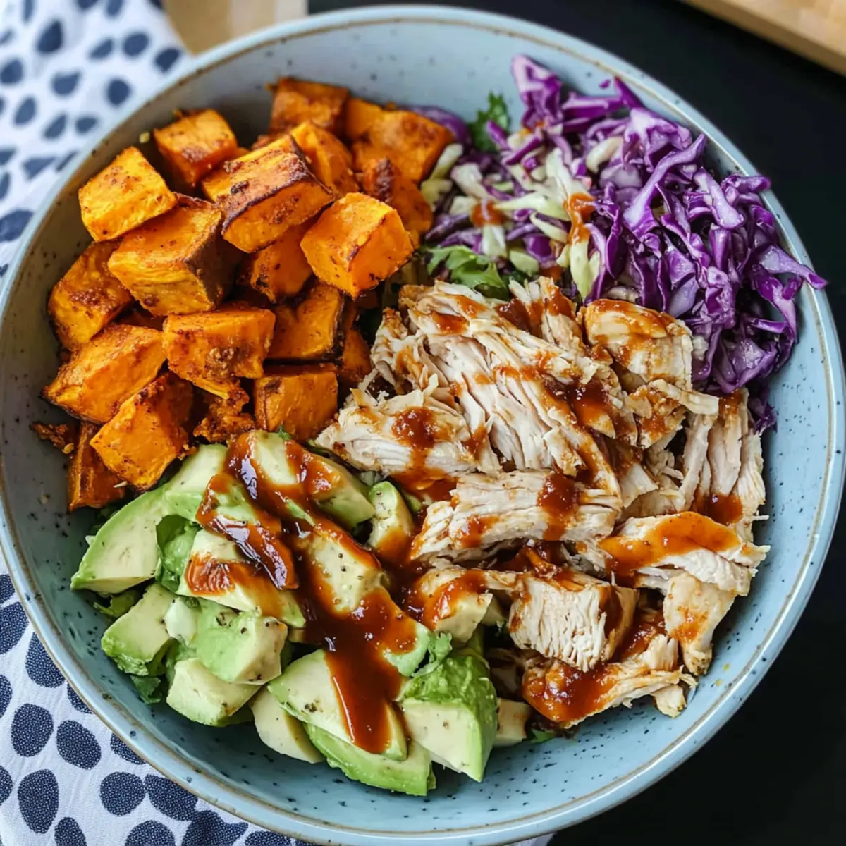 BBQ Chicken Sweet Potato Bowl