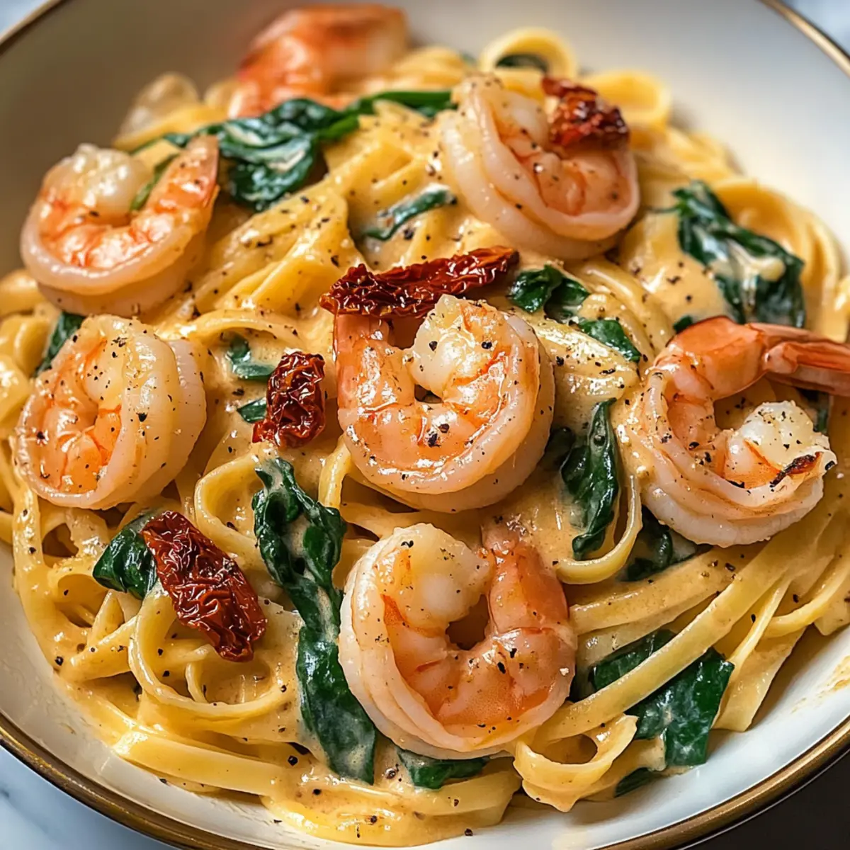 Tuscan Shrimp Pasta