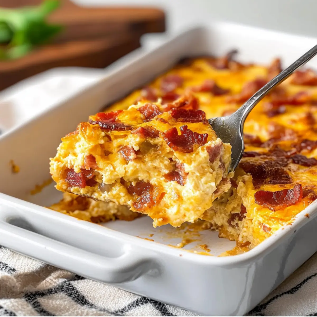 Bacon Egg and Cheese Breakfast Casserole
