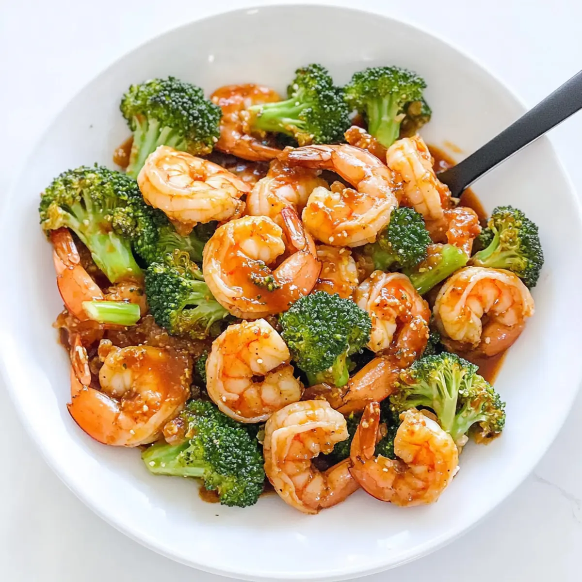 Skinny Sriracha Shrimp and Broccoli