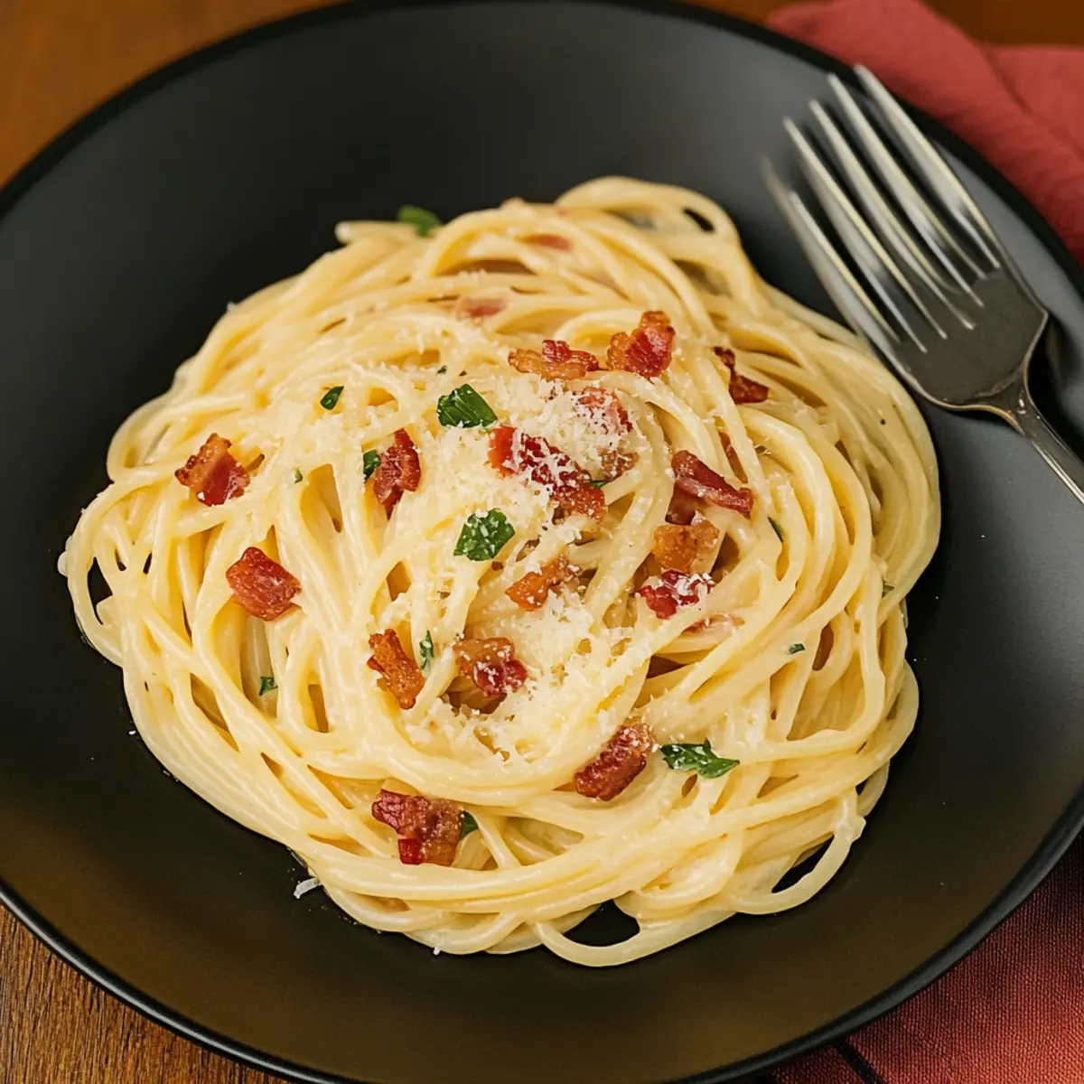 Pasta Carbonara (No Egg)