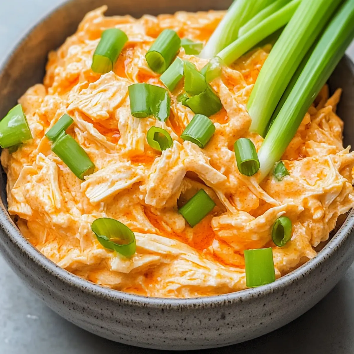 High Protein Buffalo Chicken Dip