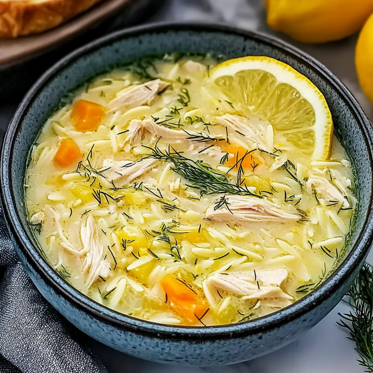 Greek Lemon Chicken Soup
