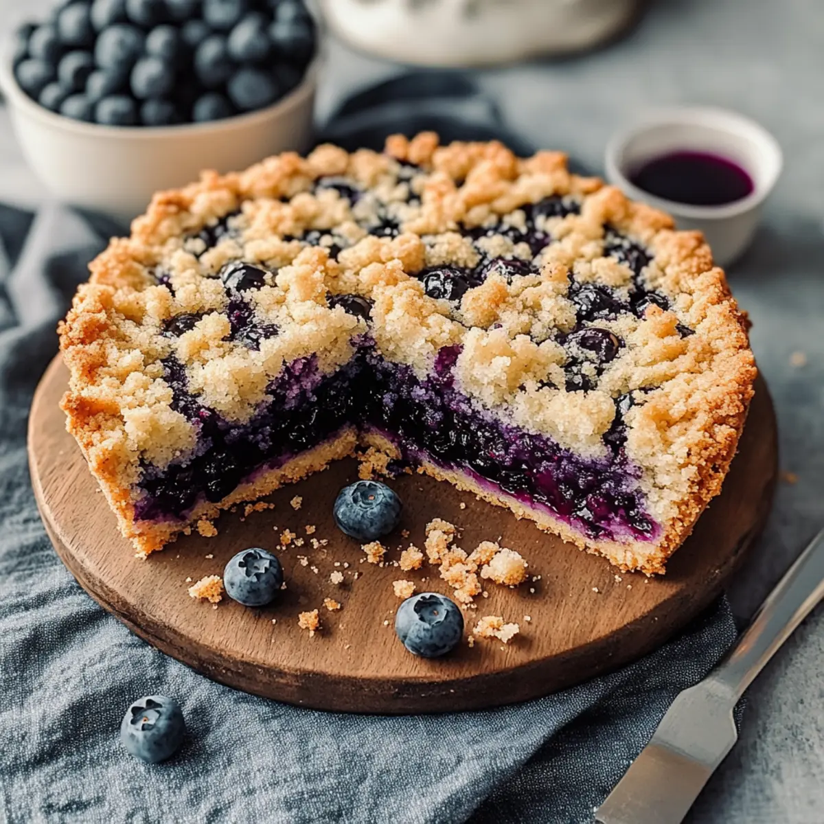 German Blueberry Cake