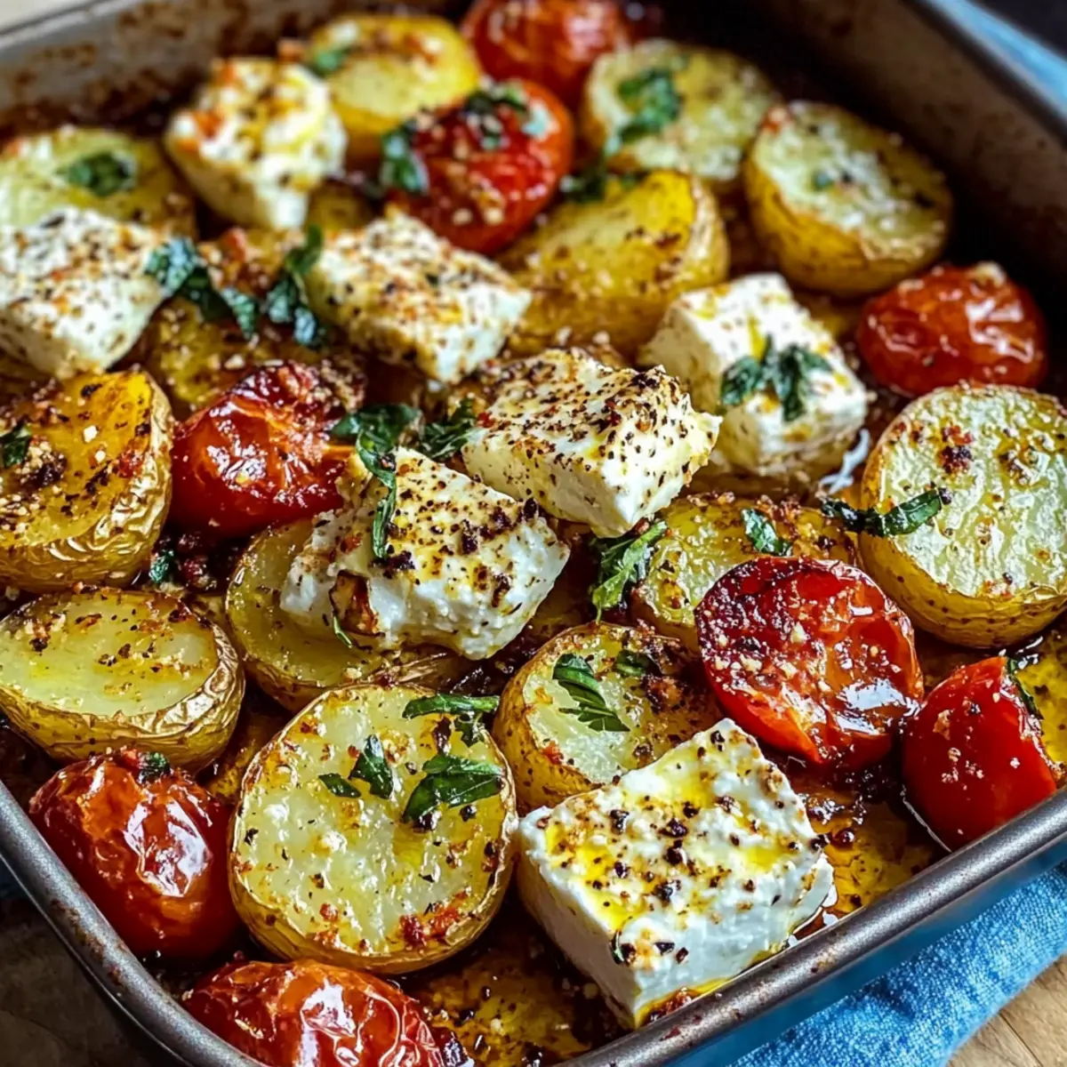 Baked Feta Potatoes
