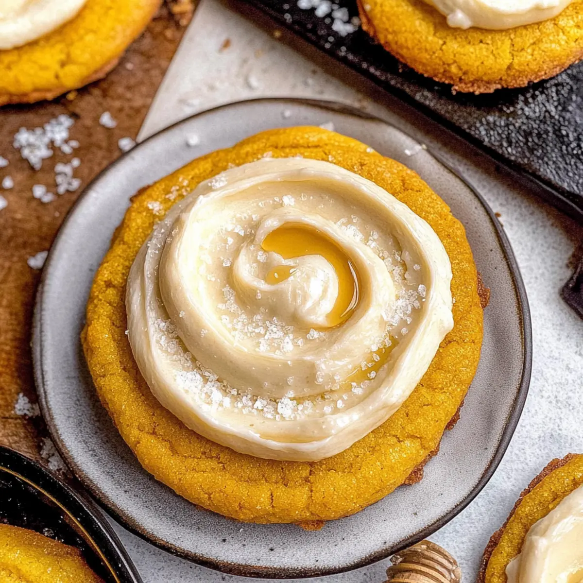 Cornbread Cookies with Honey Butter Frosting
