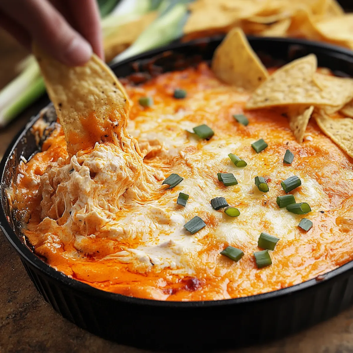 Smoked Buffalo Chicken Dip