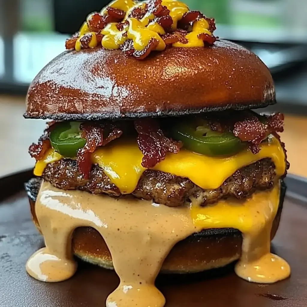 Smoked Cheddar Jalapeño Burgers