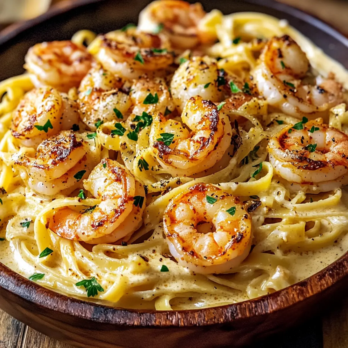 Cajun Shrimp Alfredo Pasta
