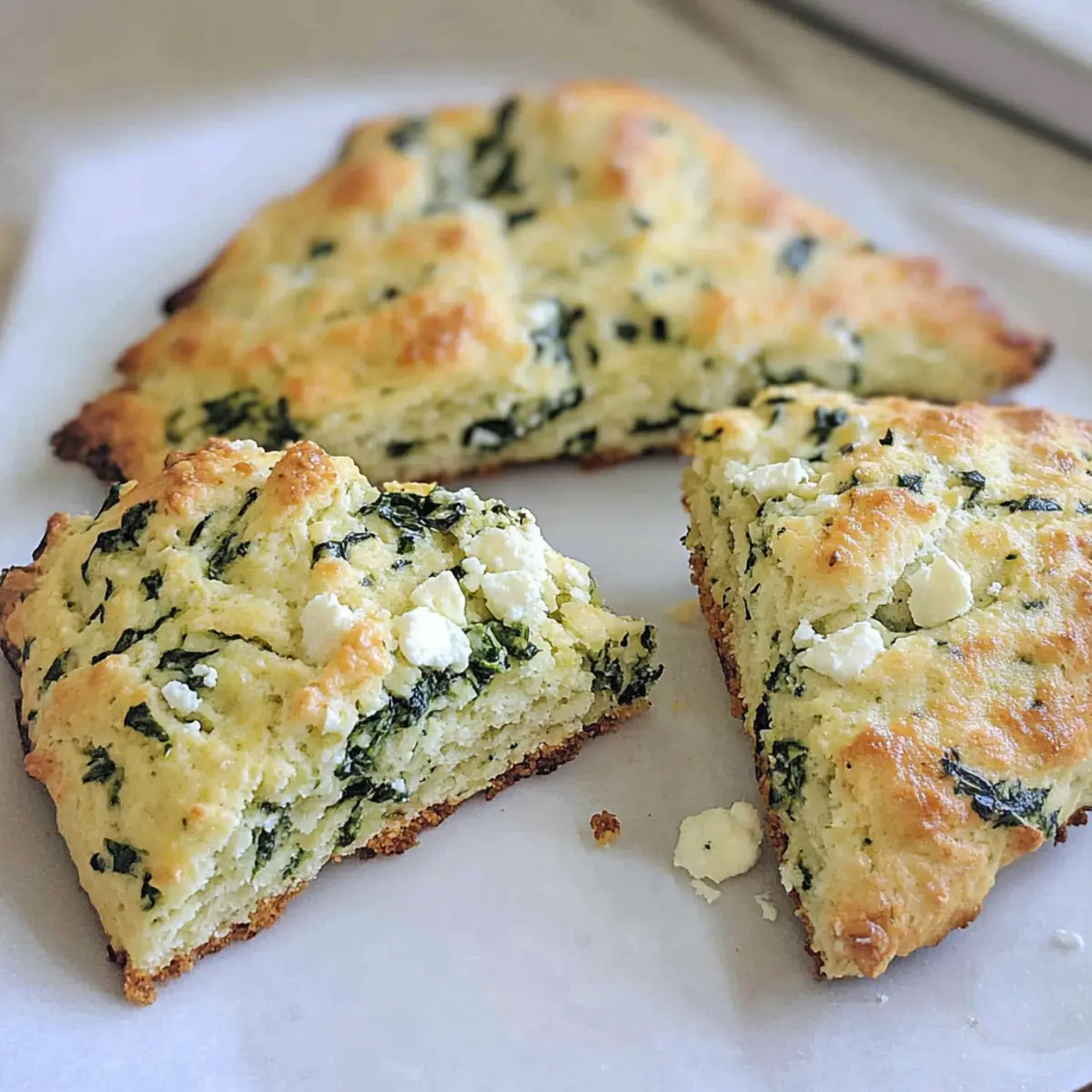 Savoury Spinach and Feta Scones