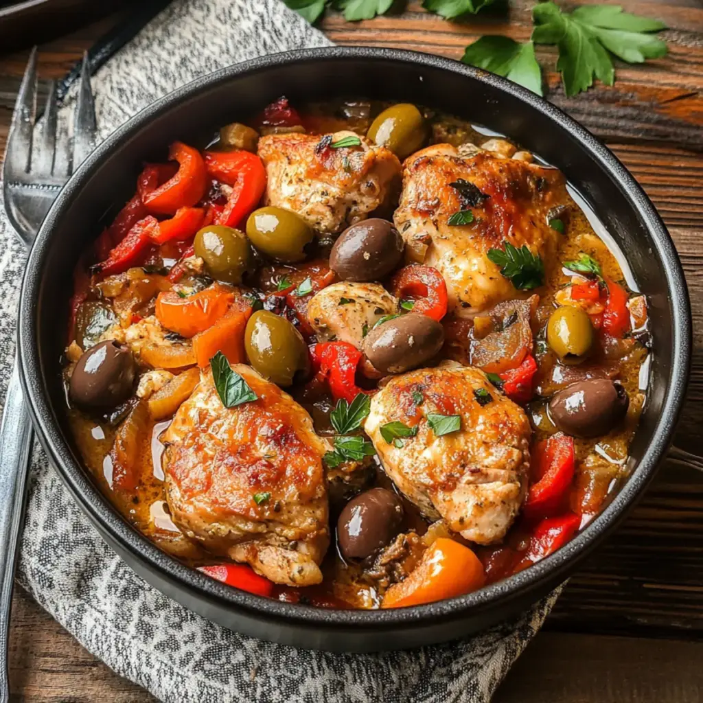 Slow Cooker Mediterranean Chicken