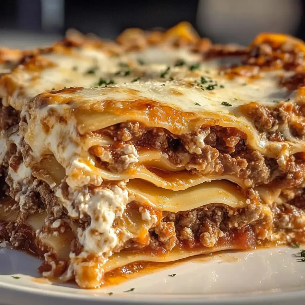 Classic Beef Lasagna Layers
