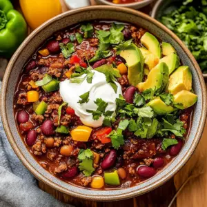 classic chili is made with ground beef