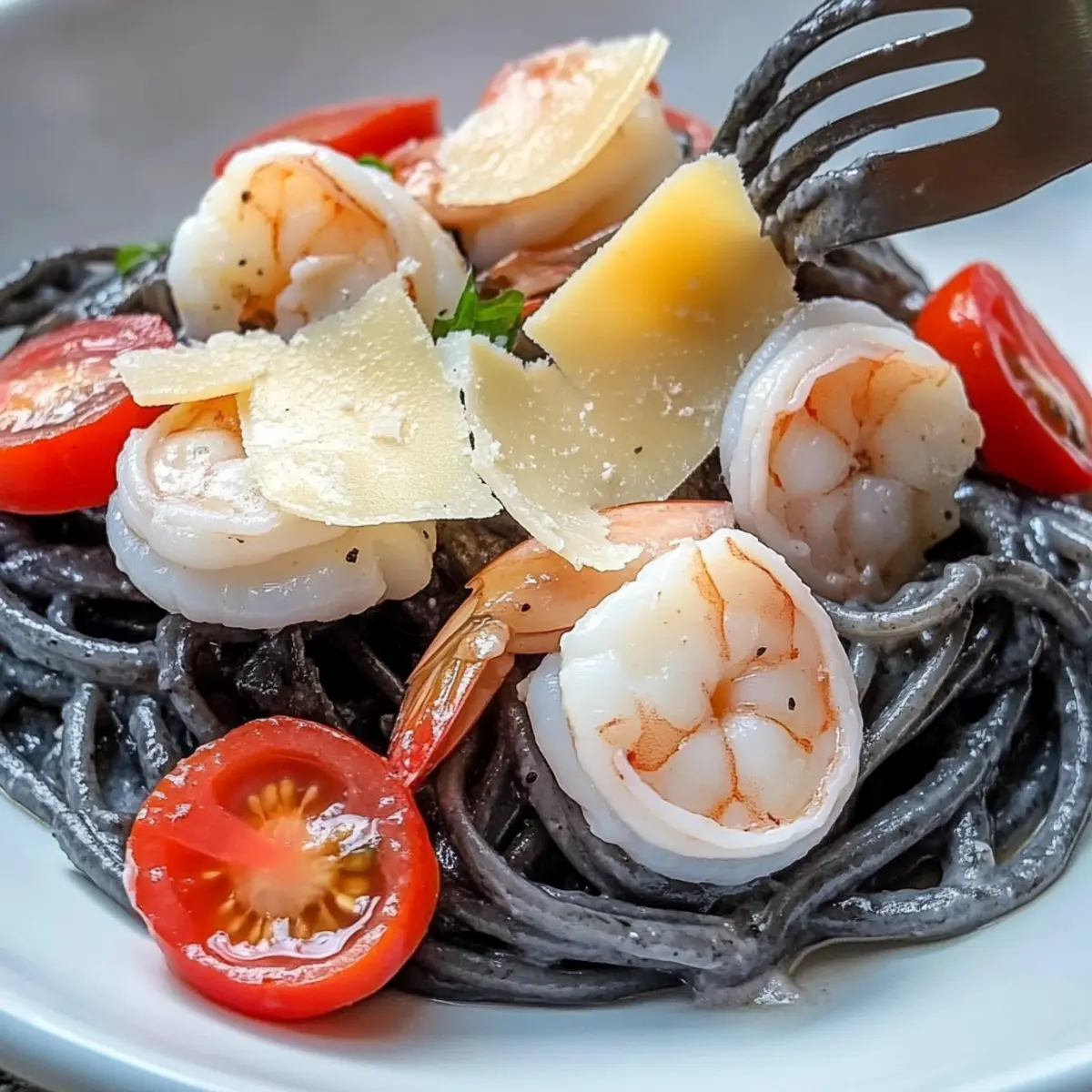 Shrimp & Scallop Squid Ink Pasta