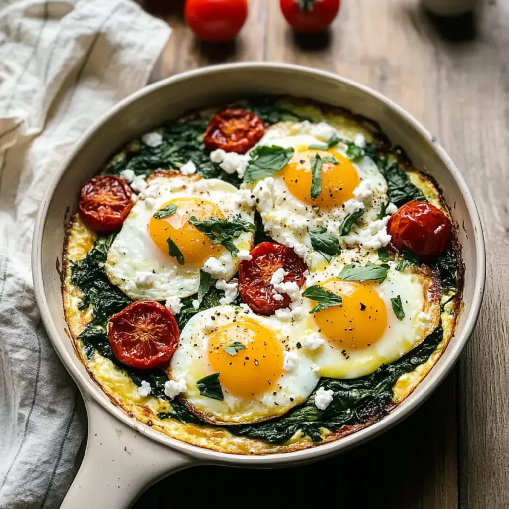 Baked Eggs Napoleon