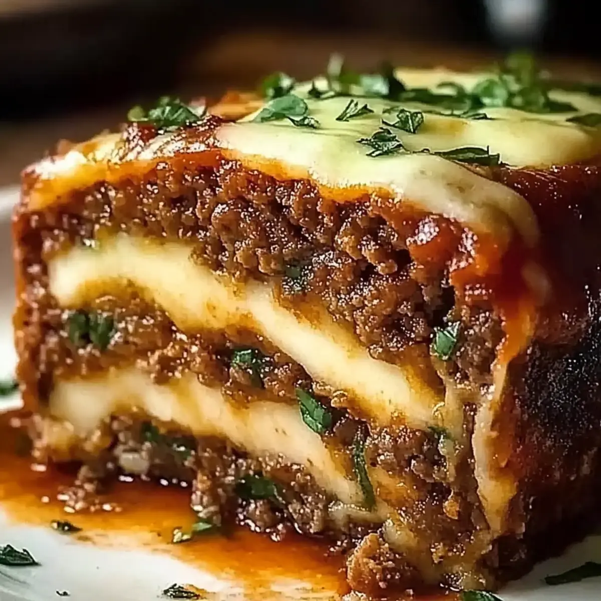 Stuffed Italian Meatloaf