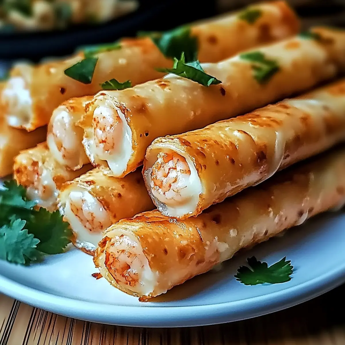Crab And Shrimp Queso Taquitos