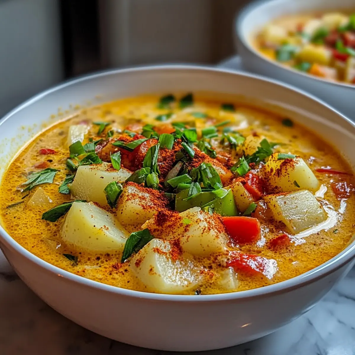 Spicy Cajun Potato Soup