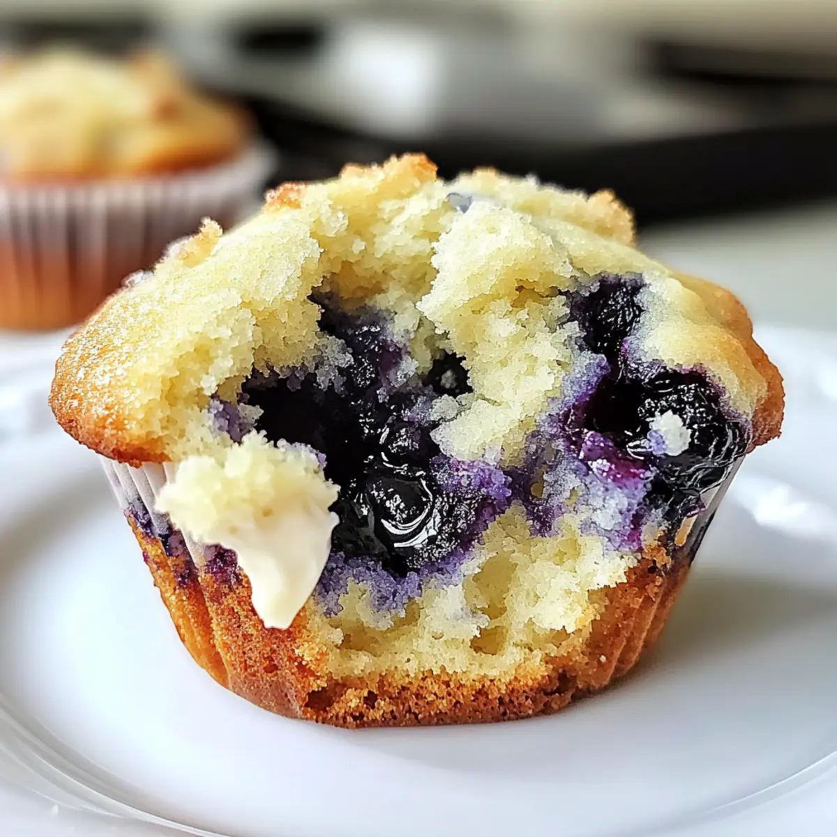 Blueberry Cream Cheese Muffins