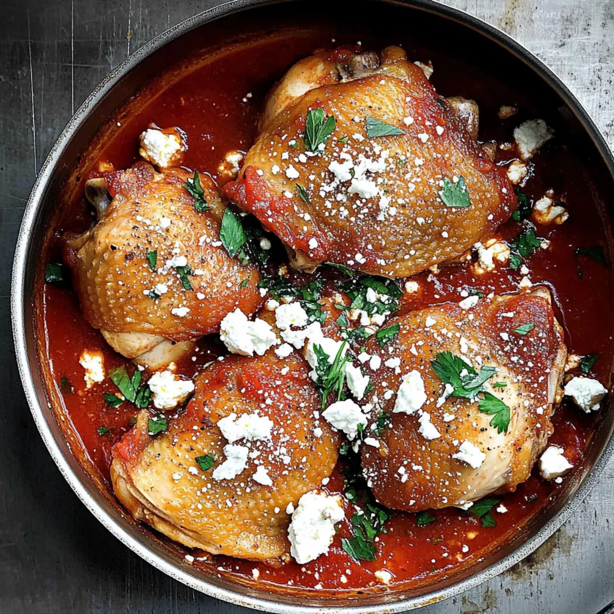 Chicken Thighs Tomato Sauce