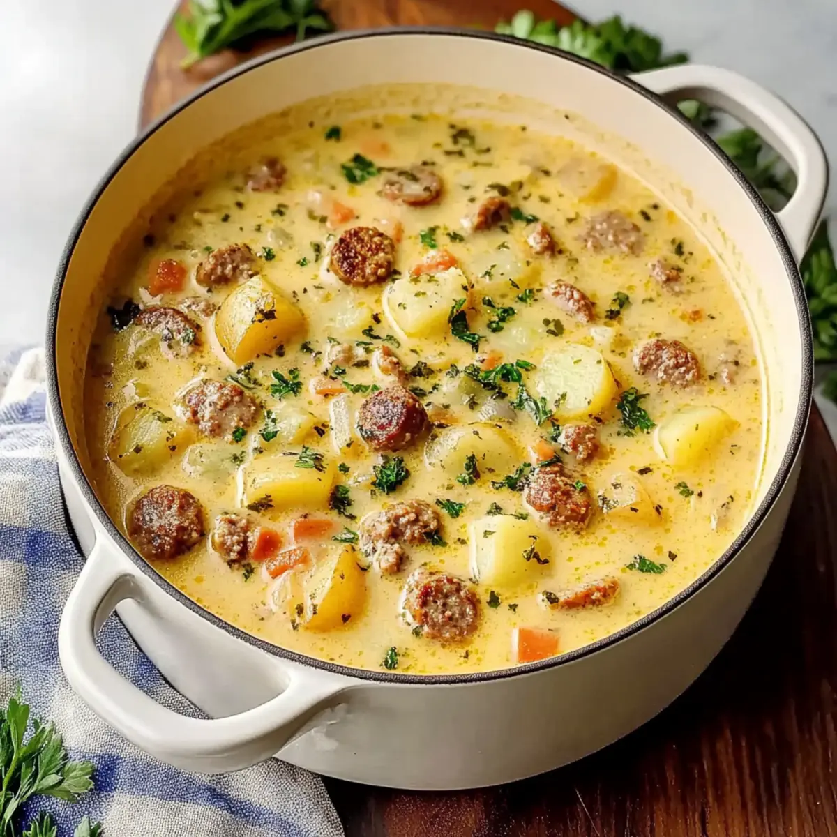Cheesy Sausage Potato Soup