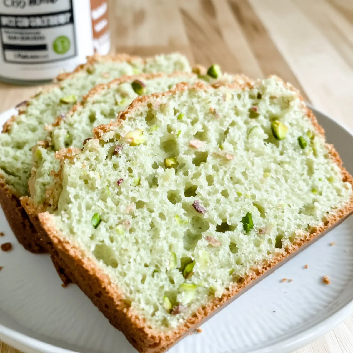 Pistachio Pudding Bread