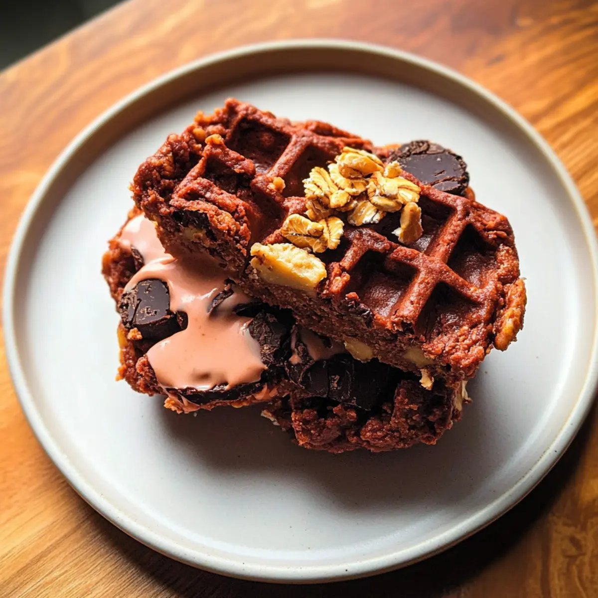 Red Velvet S'mores Waffles