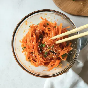 Viral Carrot Ribbon Salad