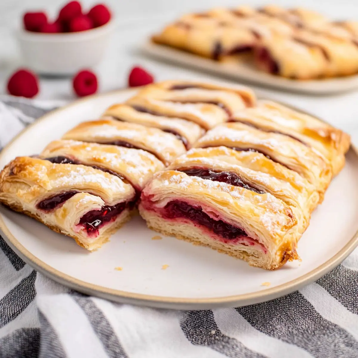 Braided Raspberry Pastry