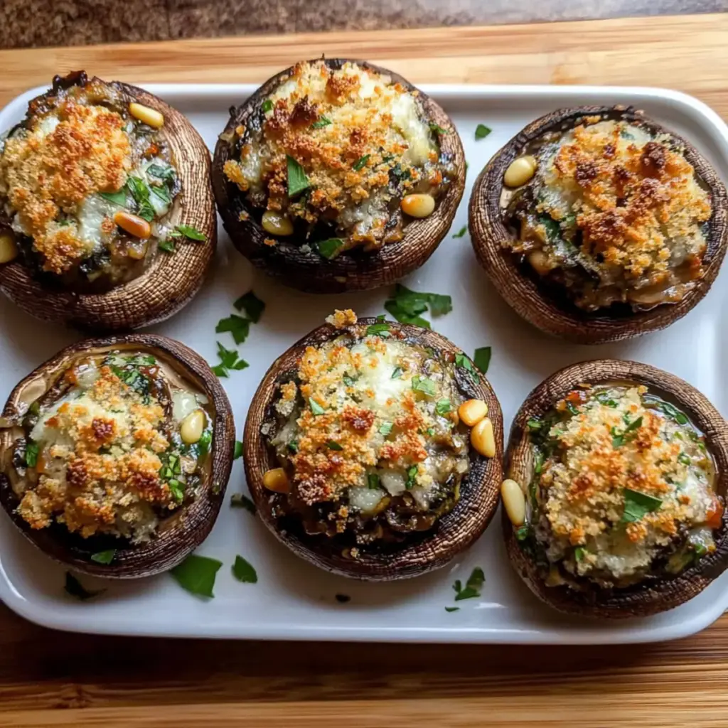 Vegetarian Stuffed Mushrooms