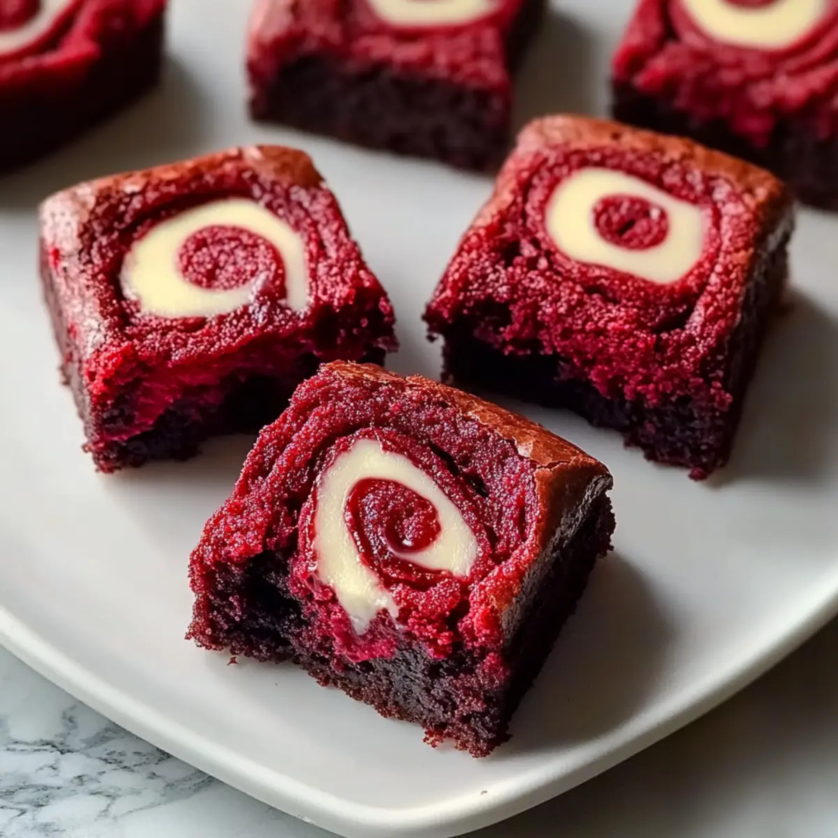 Red Velvet Brownie Bites
