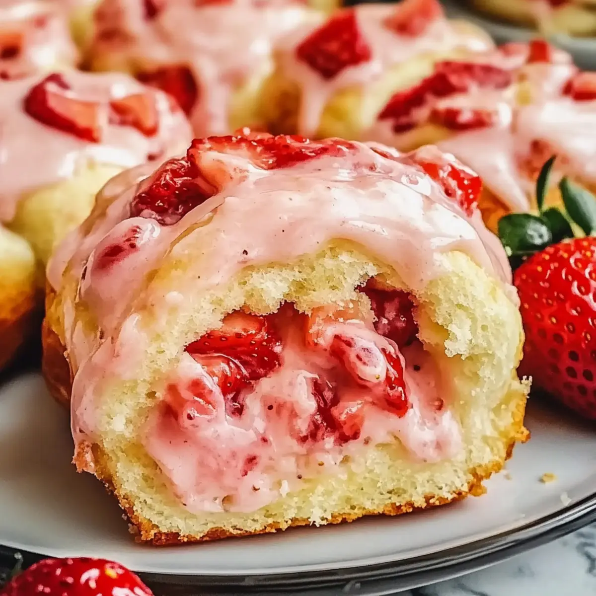 Strawberry Sweet Rolls
