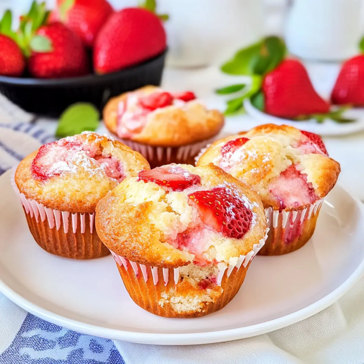 Strawberry Cream Cheese Muffins
