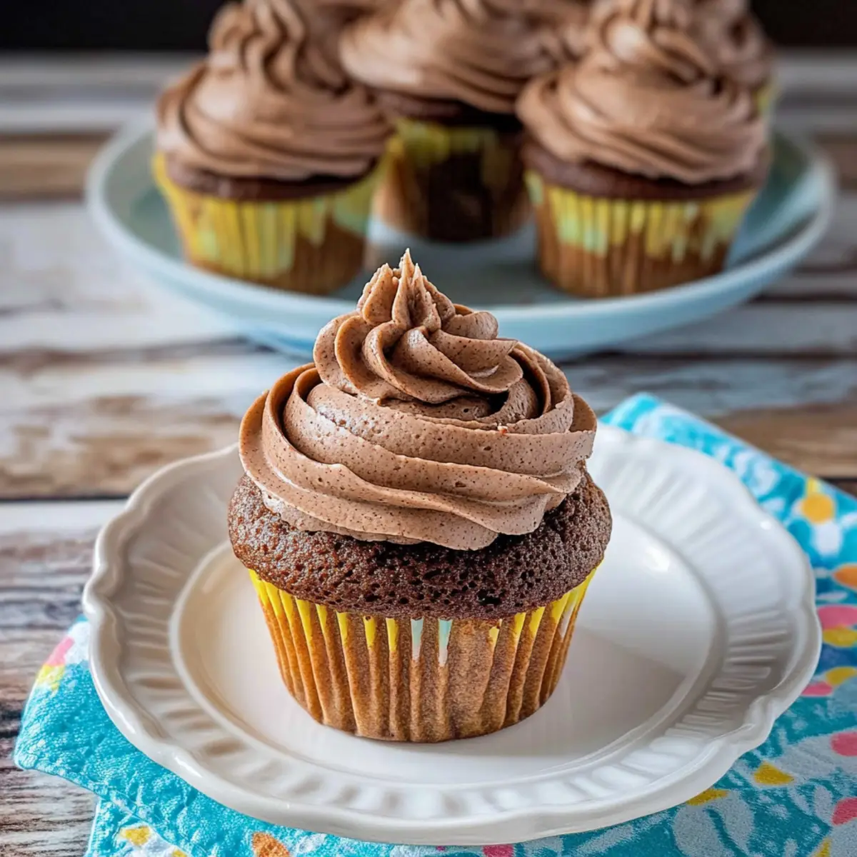 Spiced Nutella Cupcakes