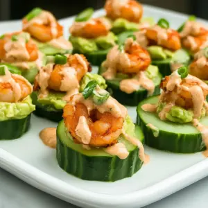 Cold Shrimp Avocado Cucumber