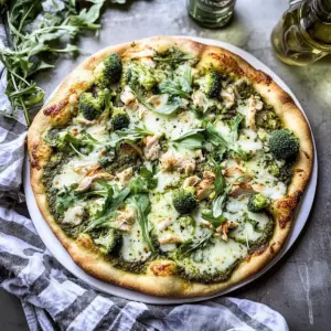 Green Goddess Chicken Pizza