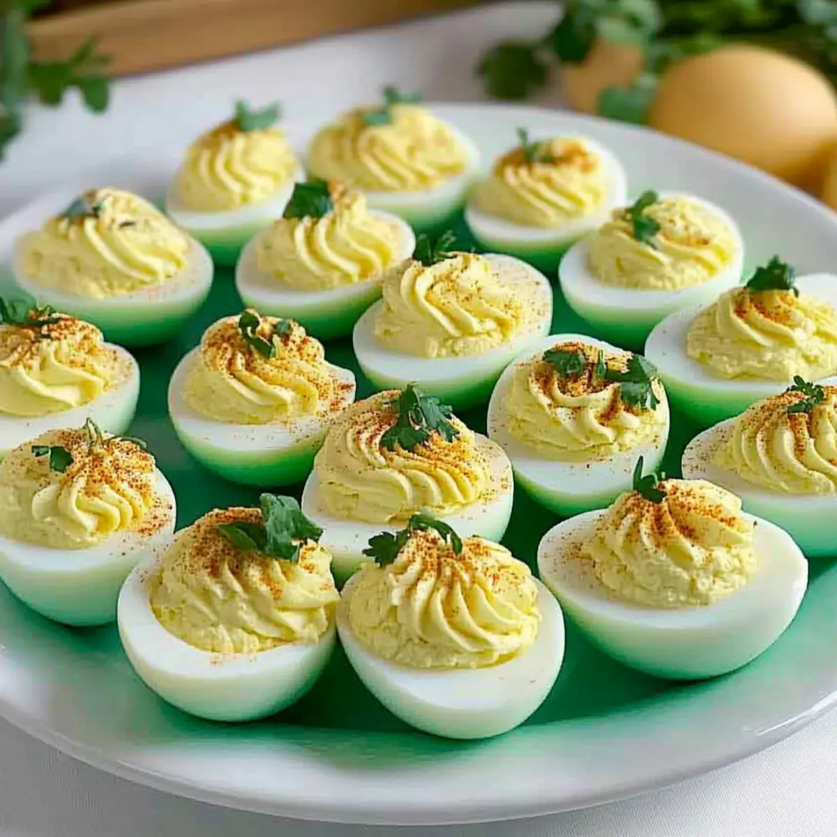 St. Patrick's Day Deviled Eggs