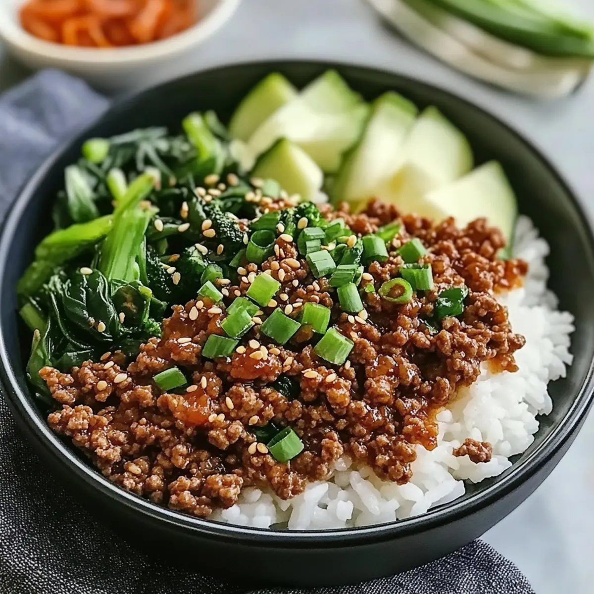 Korean Ground Beef Bowl