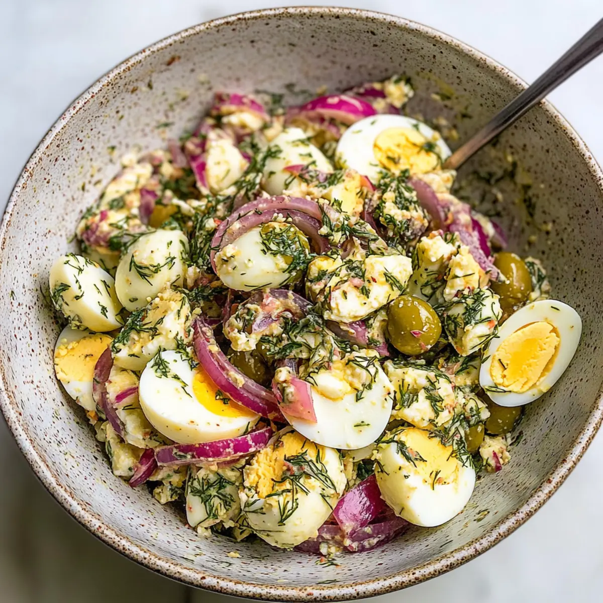 Dill and Feta Egg Salad