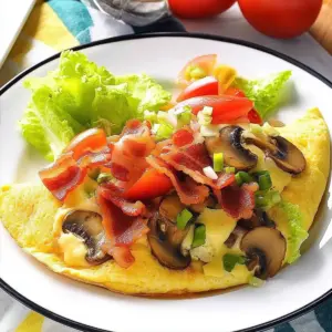 Bacon & Mushroom Omelets