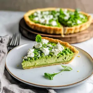 Green Pea and Feta Cheese Quiche