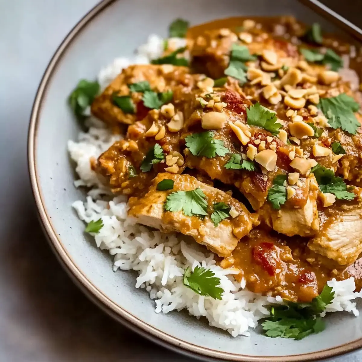 Slow Cooker Peanut Chicken